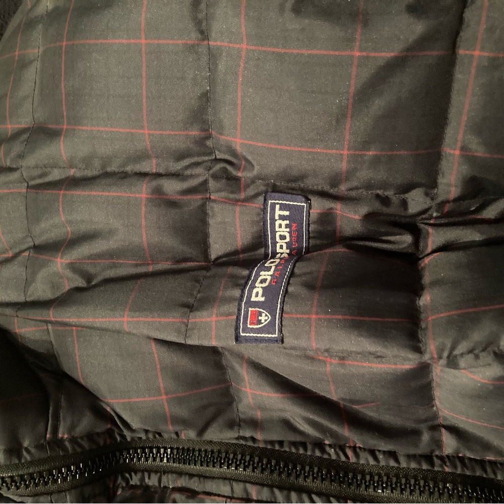 Polo by Ralph Lauren Black and Red Puffer Jacket